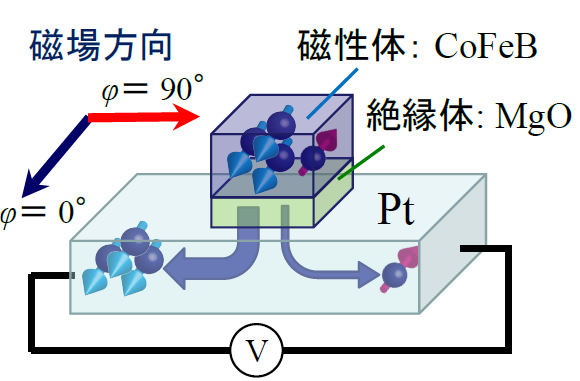 図１：スピンホールトンネル分光